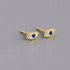S925 Silver Devil's Eye Zircon Earrings