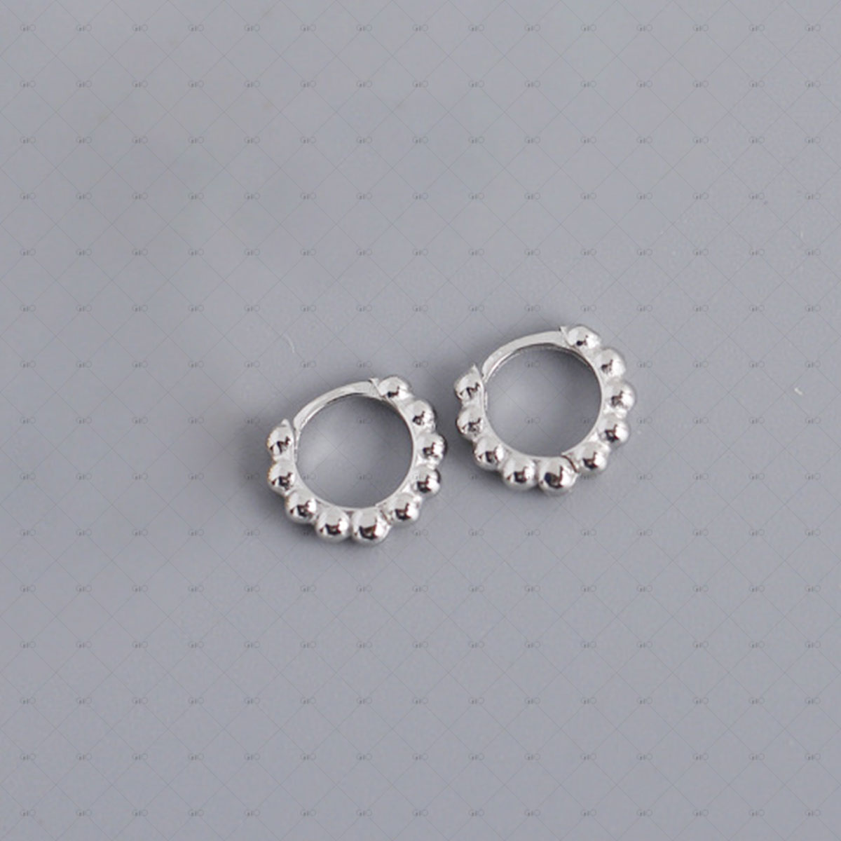 S925 Silver Round Bead Style Earrings